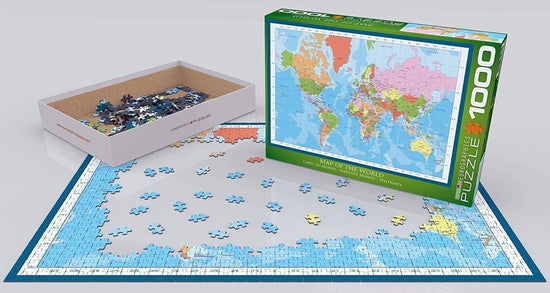 Eurographics - Map of the World - 1000 Piece Jigsaw Puzzle - The ...