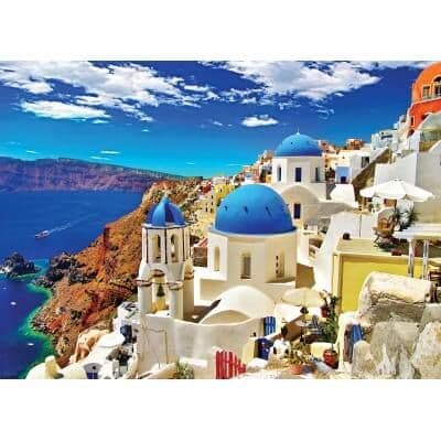 Eurographics - Oia Santorini Greece  - 1000 Piece Jigsaw Puzzle