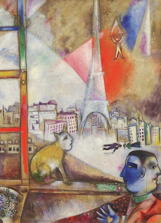 Eurographics - Paris Through the Window - Marc Chagall  - 1000 Piece Jigsaw Puzzle