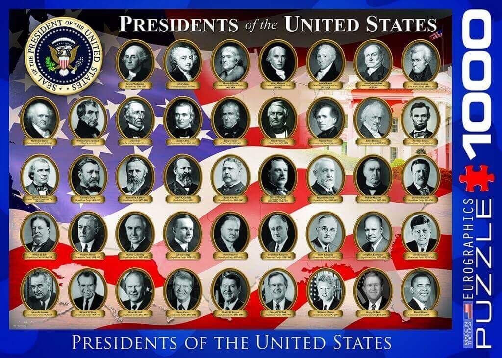 Eurographics - Presidents of the USA - 1000 Piece Jigsaw Puzzle