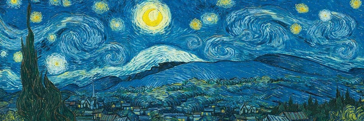 Eurographics - Starry Night Van Gogh - 1000 Piece Panoramic Jigsaw Puzzle