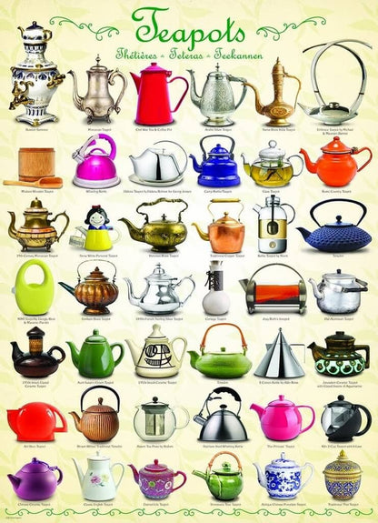 Eurographics - Teapots - 1000 Piece Jigsaw Puzzle