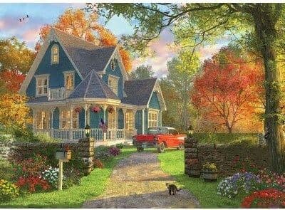 Eurographics - The Blue Country House - 1000 Piece Jigsaw Puzzle