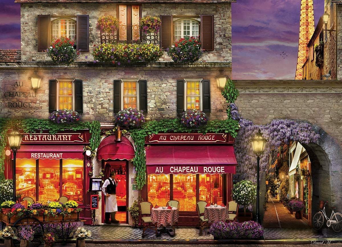 Eurographics - The Red Hat Restaurant, Paris - 1000 Piece Jigsaw Puzzle