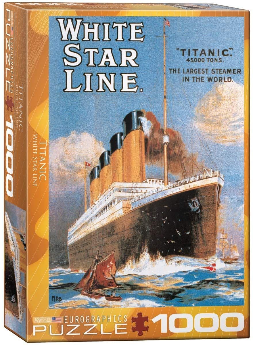 Eurographics - Titanic White Star Line - 1000 Piece Jigsaw Puzzle