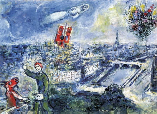 Eurographics - View of Paris - Marc Chagall - 1000 Piece Jigsaw Puzzle