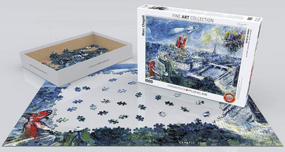 Eurographics - View of Paris - Marc Chagall - 1000 Piece Jigsaw Puzzle