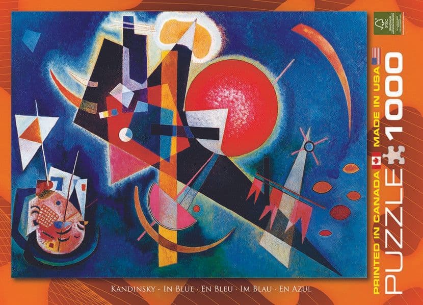 Eurographics - Wassily Kandinsky - In Blue - 1000 Piece Jigsaw Puzzle