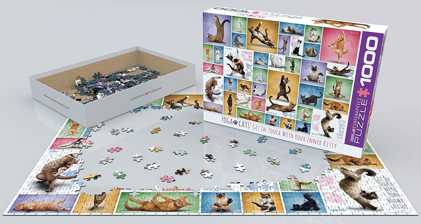 Eurographics - Yoga Cats  - 1000 Piece Jigsaw Puzzle
