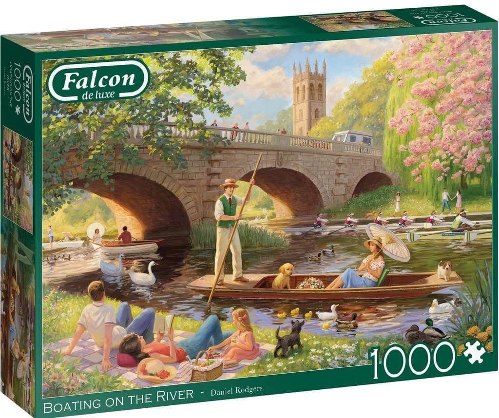 Falcon de luxe - Boating on the River - 1000 Piece Jigsaw Puzzle