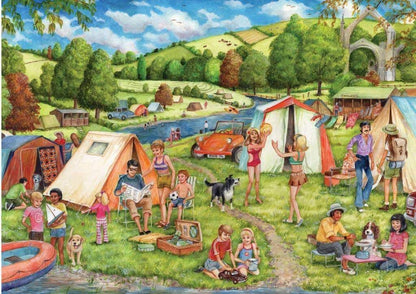 Falcon de luxe - Caravan & Camping - 2 x 500 Piece Jigsaw Puzzle