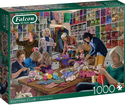 Falcon de luxe - Knitting Club - 1000 Piece Jigsaw Puzzle