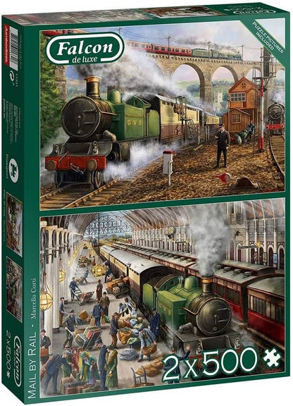 Falcon de luxe - Mail by Rail 2 x 500 Piece Jigsaw Puzzle