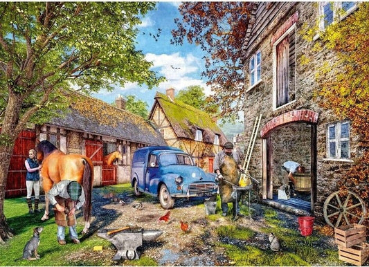 Falcon de luxe - The Blacksmith's Cottage - 1000 Piece Jigsaw Puzzle