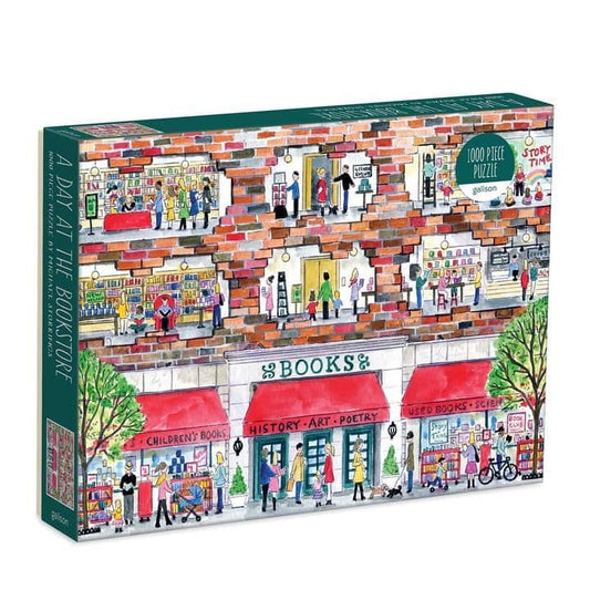 Galison - Michael Storrings - A Day at the Bookstore - 1000 Piece Jigsaw Puzzle