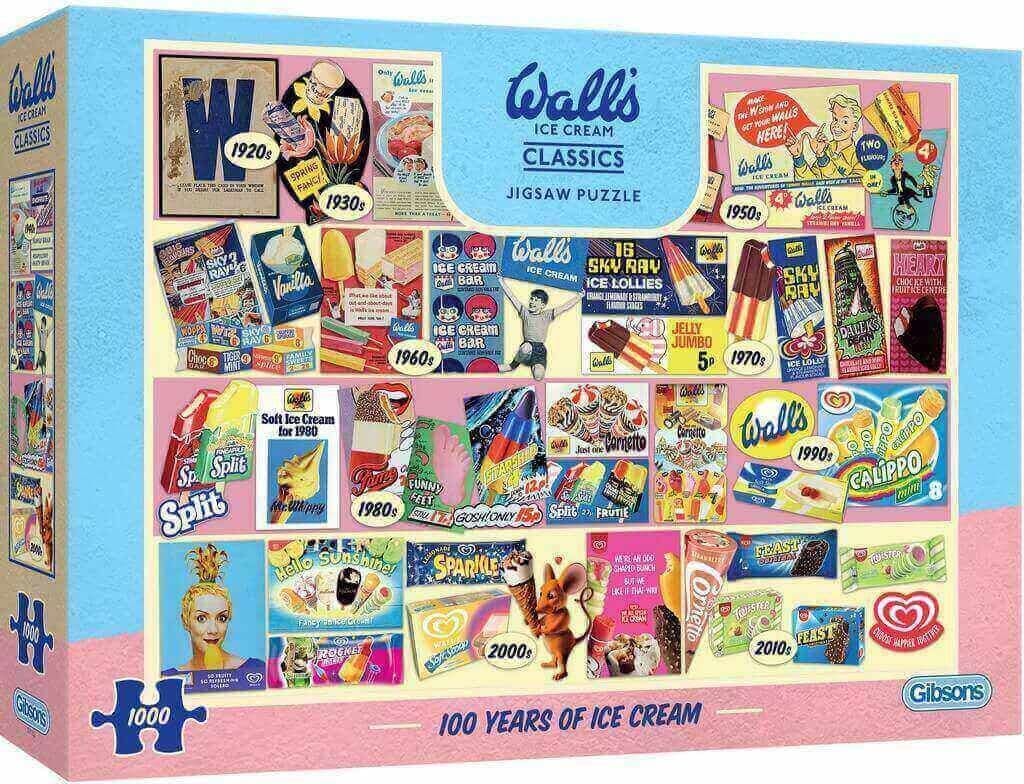 Gibsons - 100 Years of Walls Ice Cream - 1000 Piece Jigsaw Puzzle