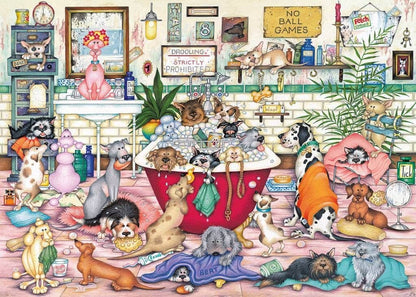 Gibsons - Bert's Bath  Night - 500XL Piece Jigsaw Puzzle