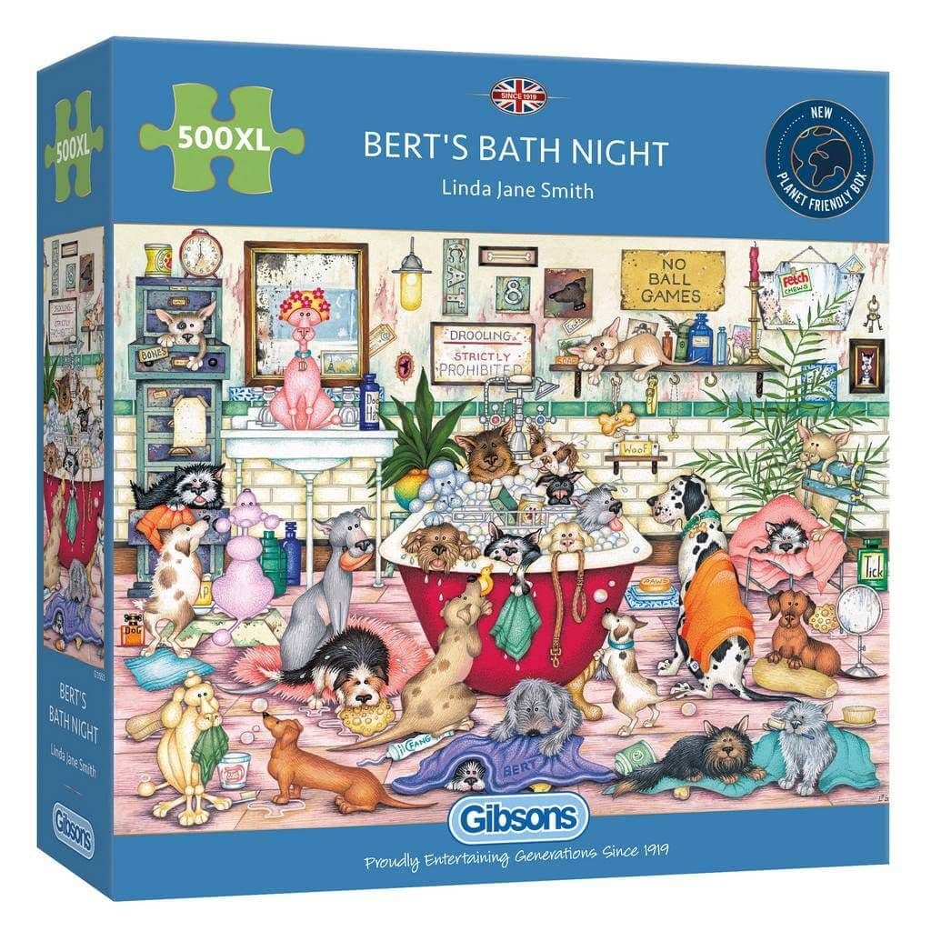 Gibsons - Bert's Bath  Night - 500XL Piece Jigsaw Puzzle