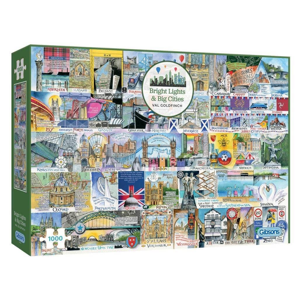 Gibsons - Bright Lights & Big Cities - 1000 Piece Jigsaw Puzzle