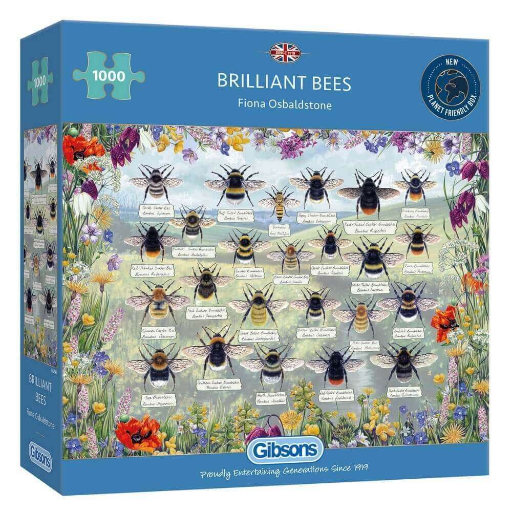 Gibsons - Brilliant Bees - 1000 Piece Jigsaw Puzzle