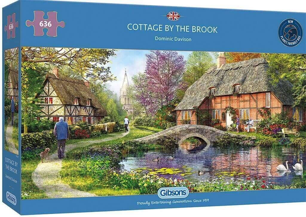 Gibsons - Cottage by the Brook - 636 Piece Jigsaw Puzzle