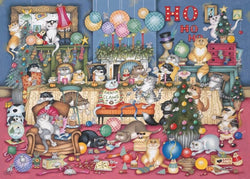 Gibsons - Feline Festivities - 1000 Piece Jigsaw Puzzle