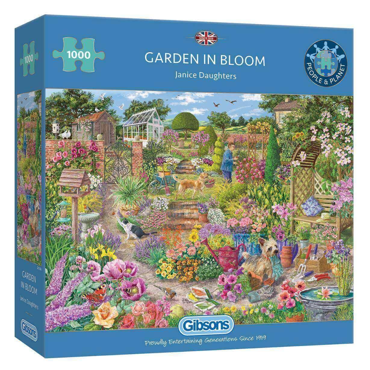 Gibsons - Garden in Bloom - 1000 Piece Jigsaw Puzzle - The