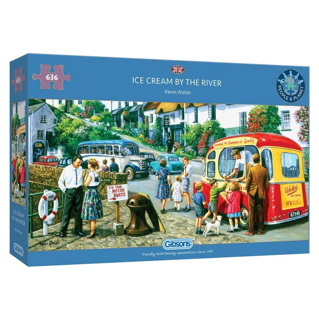 Gibsons - Ice Cream by the River - 636 Piece Jigsaw Puzzle