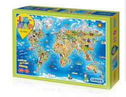 Gibsons - Jigmap World - 250 Piece Jigsaw Puzzle