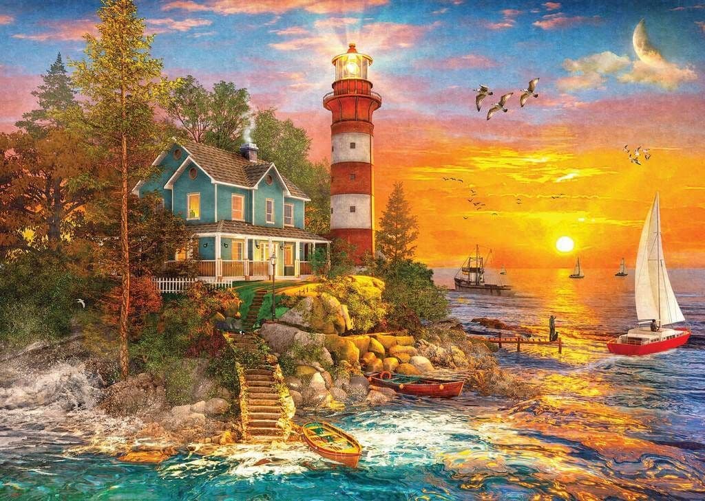  Gibsons Port Isaac Jigsaw Puzzle (500 Pieces) : Toys