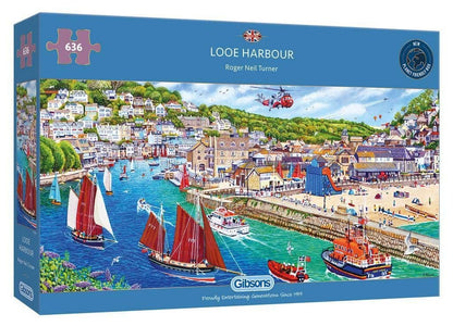 Gibsons - Looe Harbour - 636 Piece Jigsaw Puzzle