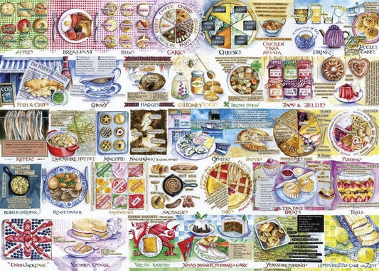 Gibsons - Pork Pies & Puddings - 1000 Piece Jigsaw Puzzle
