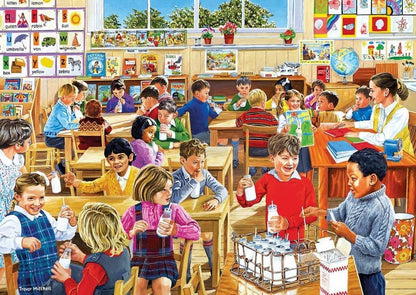 Gibsons - School Days - 4 x 500 Piece Jigsaw Puzzle