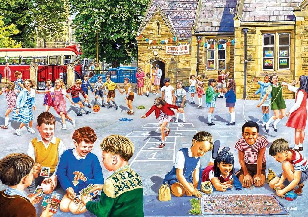 Gibsons - School Days - 4 x 500 Piece Jigsaw Puzzle