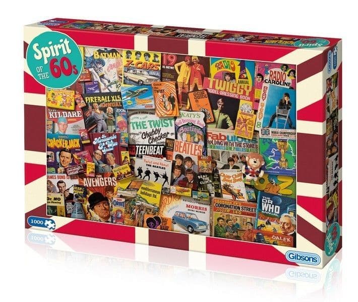 Gibsons - Spirit of the 60s - 1000 Piece Jigsaw Puzzle