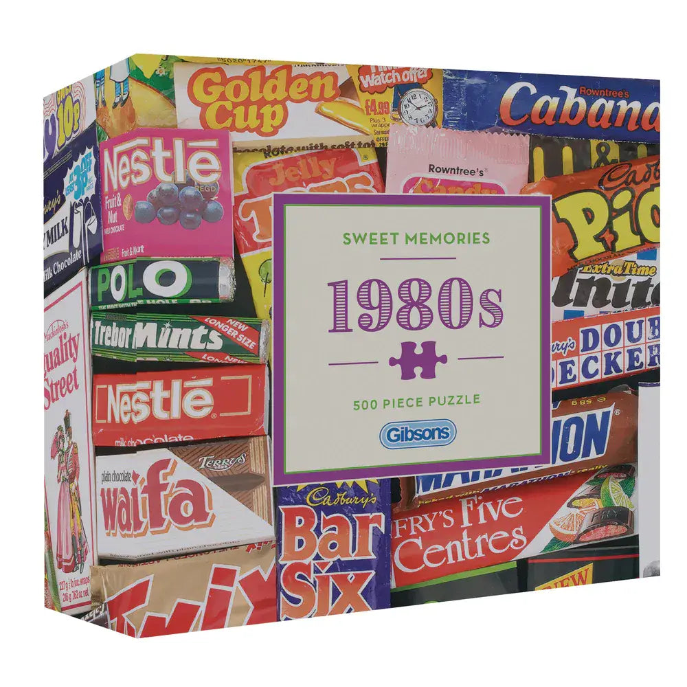 Gibsons - Sweet Memories of the 1980s - 500 Piece Jigsaw Puzzle