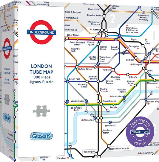 Gibsons - TFL London Underground Map - 1000 Piece Jigsaw Puzzle