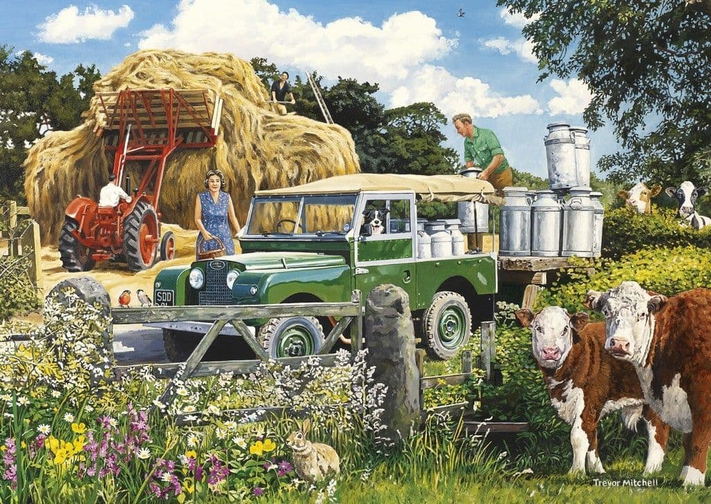 Gibsons The Farmer's Round 4 X 500 Pieces Jigsaw Puzzle: New store