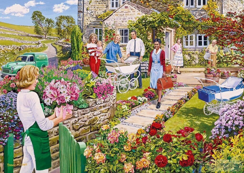 Gibsons - The Florist's Round - 4 x 500 Piece Jigsaw Puzzle