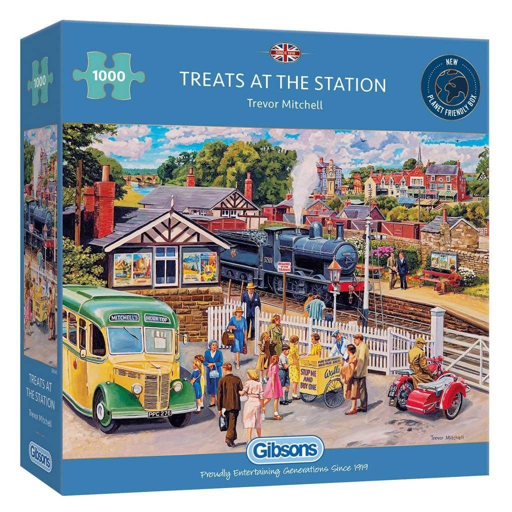 Gibsons - Treats at the Station  - 1000 Piece Jigsaw Puzzle