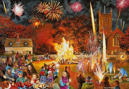 Gibsons - Village Celebrations - 4 x 500 Piece Jigsaw Puzzle