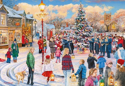 Gibsons - Village Celebrations - 4 x 500 Piece Jigsaw Puzzle