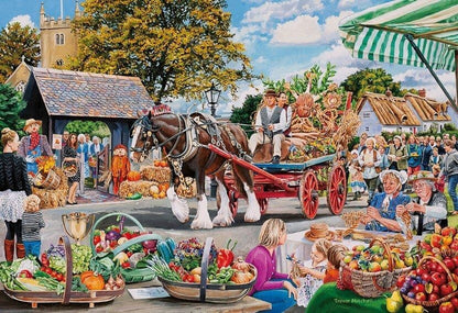 Gibsons - Village Celebrations - 4 x 500 Piece Jigsaw Puzzle