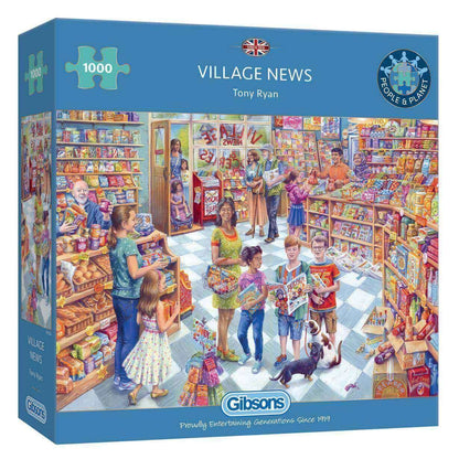 Gibsons - Village News - 1000 Piece Jigsaw Puzzle