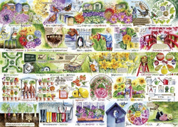 Gibsons - Wheelbarrows & Wellies - 1000 Piece Jigsaw Puzzle