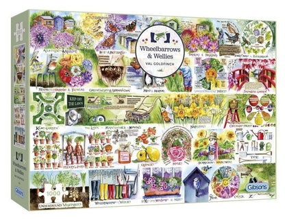 Gibsons - Wheelbarrows & Wellies - 1000 Piece Jigsaw Puzzle