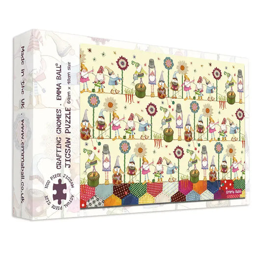 Emma Ball - Crafting Gnomes - 1000 Piece Jigsaw Puzzle