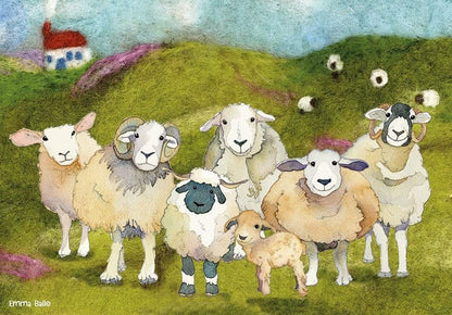 Emma Ball - Felted Sheep - 1000 Piece Jigsaw Puzzle