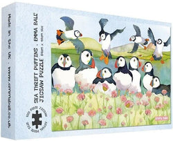 Emma Ball - Sea Thrift Puffins - 1000 Piece Jigsaw Puzzle