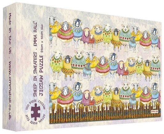 Emma Ball - Sheep in Sweaters - 1000 Piece Jigsaw Puzzle